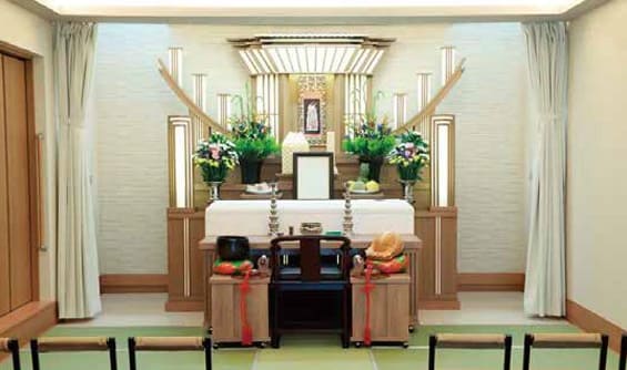 家族葬プラン祭壇